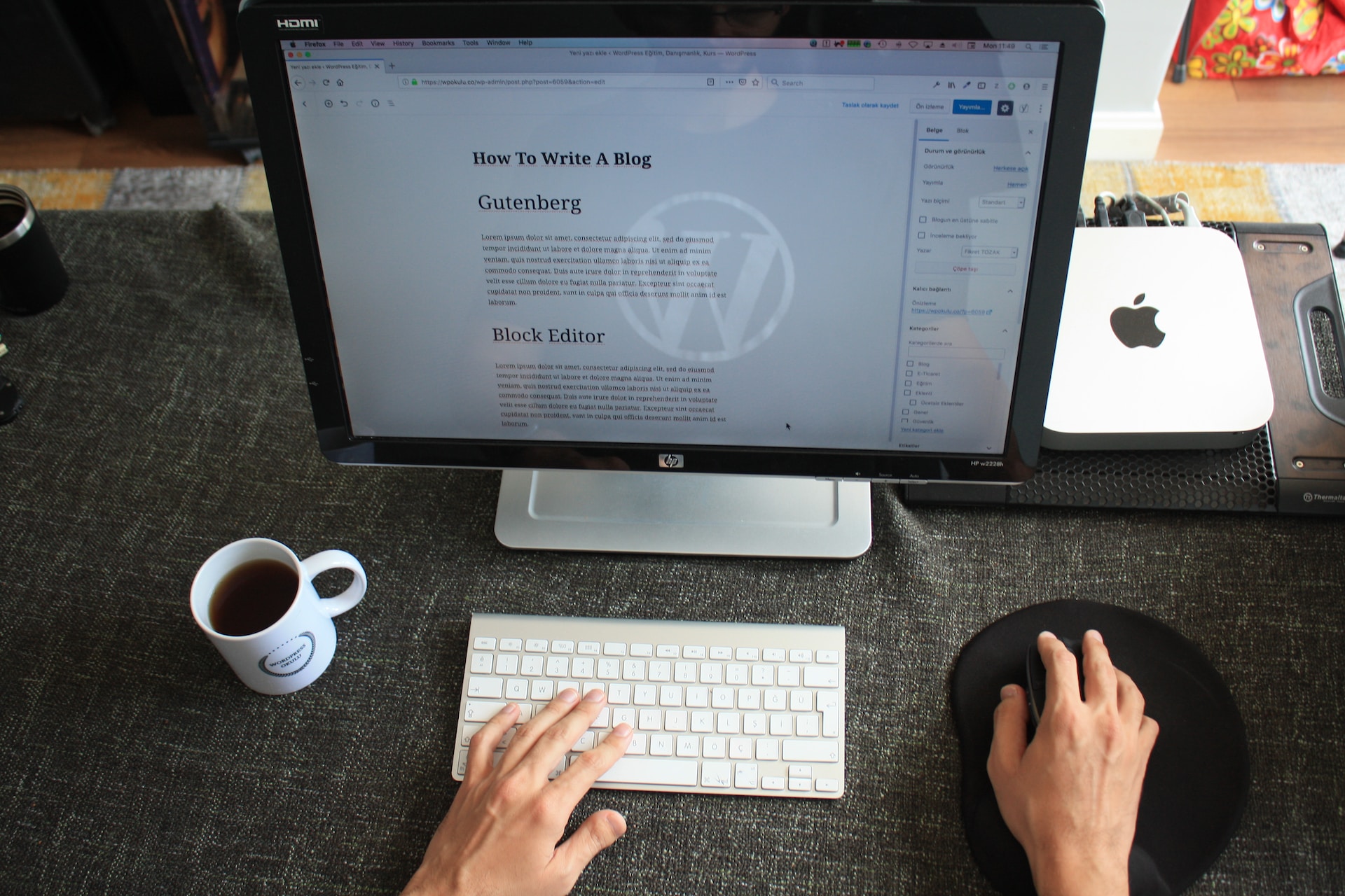Éditeur de page Wordpress : Gutenberg